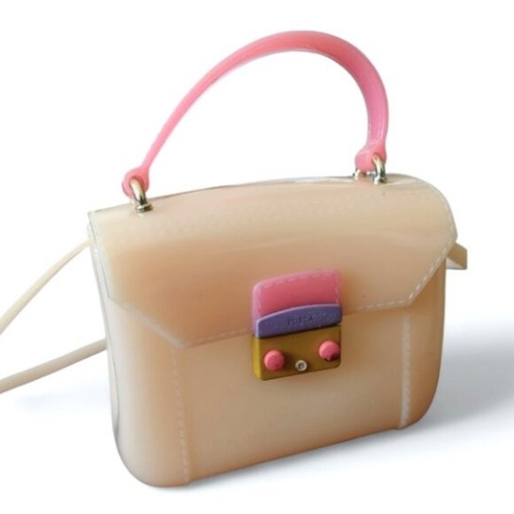 Furla cream jelly Bon Bon mini candy neopop two way bag - Picture 5 of 14